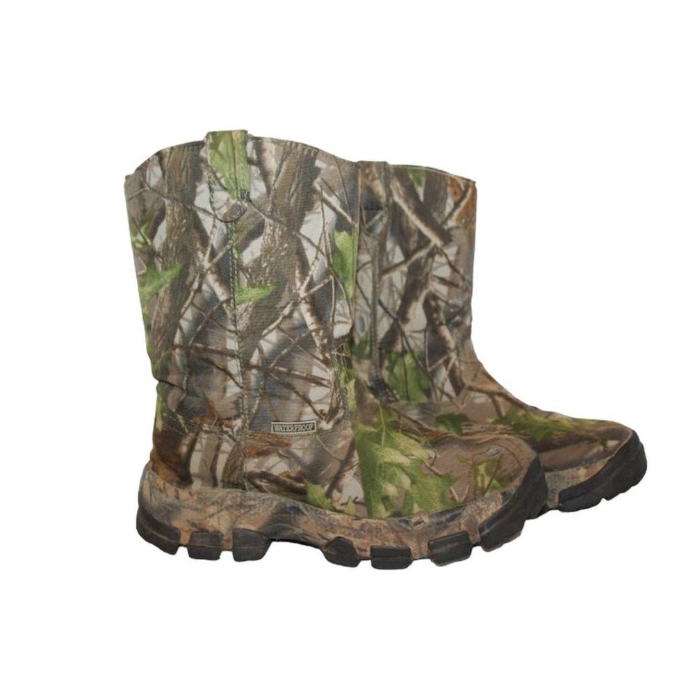 GUIDE GEAR Camo Waterproof Thermolite 400GM Steep Ridge Wellington BOOTS ~ 8M